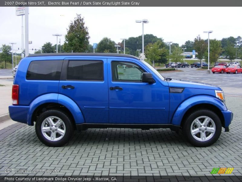 Electric Blue Pearl / Dark Slate Gray/Light Slate Gray 2007 Dodge Nitro SXT