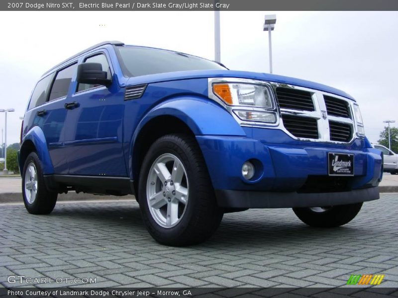Electric Blue Pearl / Dark Slate Gray/Light Slate Gray 2007 Dodge Nitro SXT