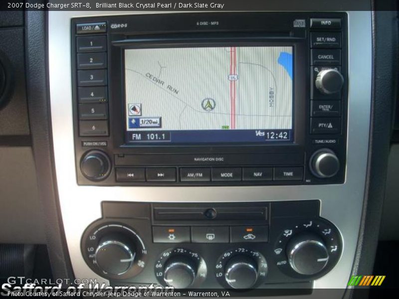 Brilliant Black Crystal Pearl / Dark Slate Gray 2007 Dodge Charger SRT-8
