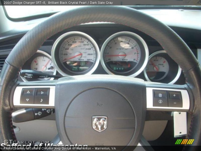 Brilliant Black Crystal Pearl / Dark Slate Gray 2007 Dodge Charger SRT-8