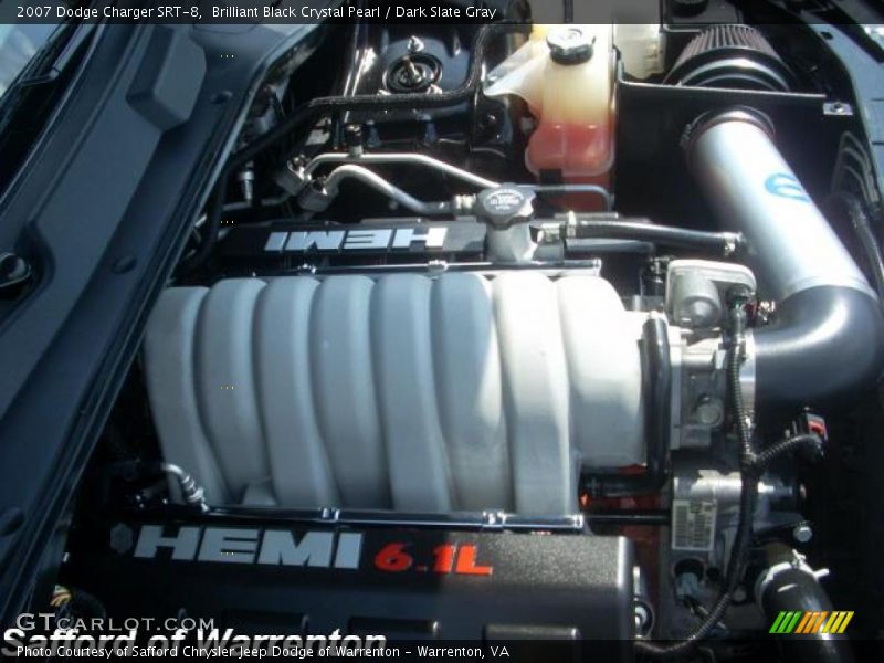 Brilliant Black Crystal Pearl / Dark Slate Gray 2007 Dodge Charger SRT-8
