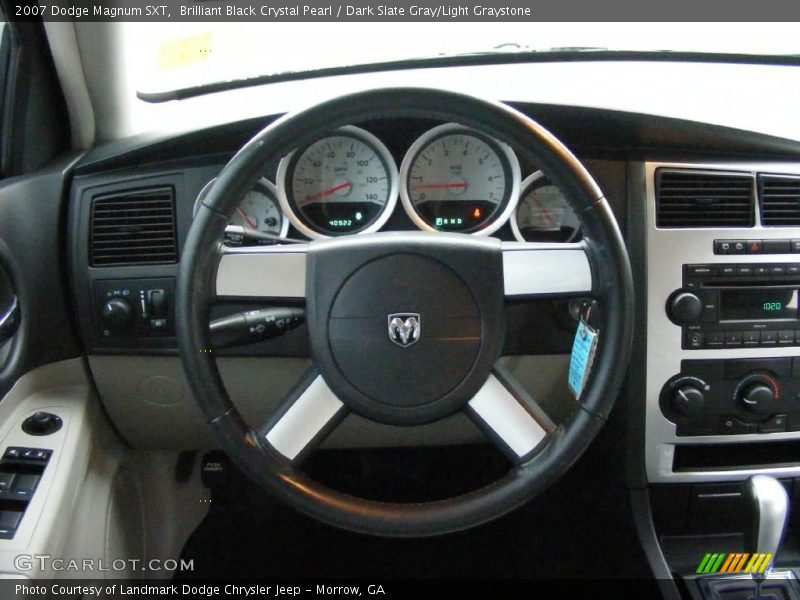 Brilliant Black Crystal Pearl / Dark Slate Gray/Light Graystone 2007 Dodge Magnum SXT