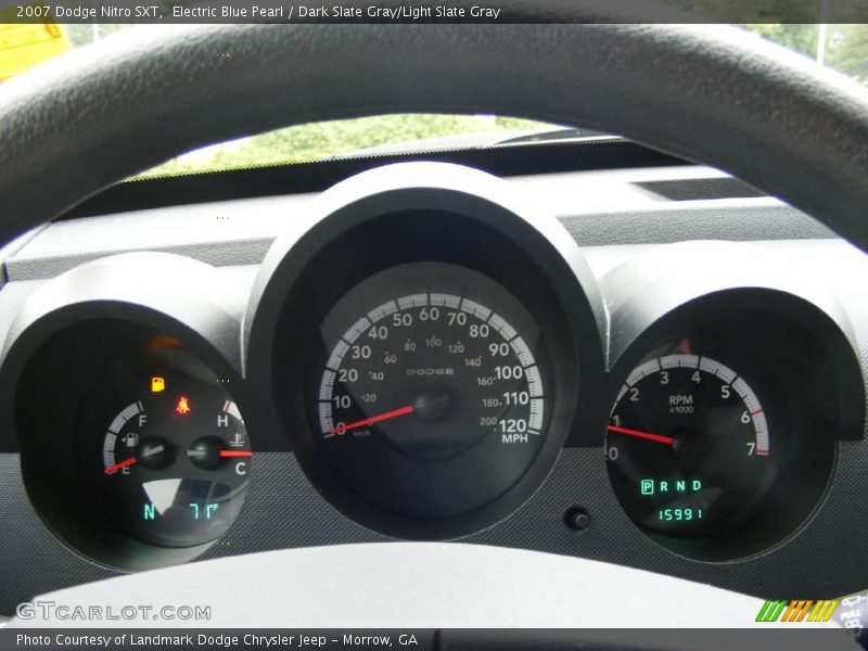 Electric Blue Pearl / Dark Slate Gray/Light Slate Gray 2007 Dodge Nitro SXT