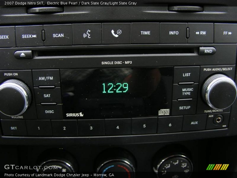 Electric Blue Pearl / Dark Slate Gray/Light Slate Gray 2007 Dodge Nitro SXT