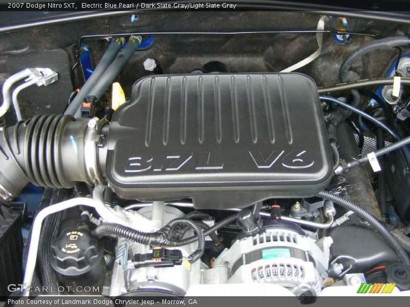 Electric Blue Pearl / Dark Slate Gray/Light Slate Gray 2007 Dodge Nitro SXT