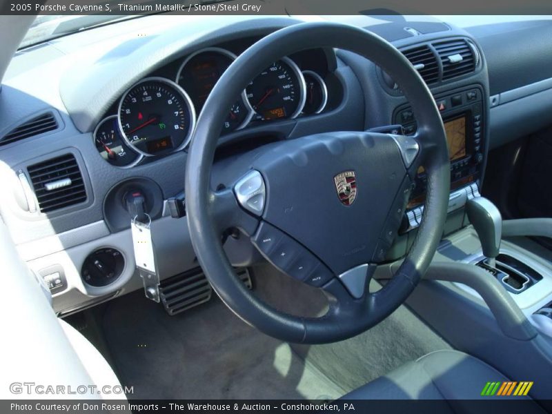 Titanium Metallic / Stone/Steel Grey 2005 Porsche Cayenne S