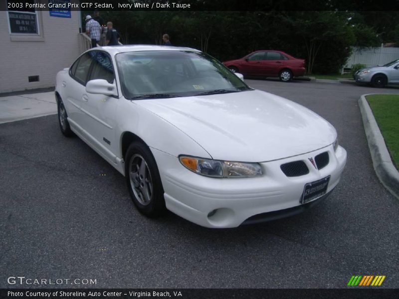 Ivory White / Dark Taupe 2003 Pontiac Grand Prix GTP Sedan