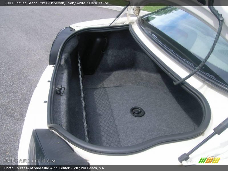 Ivory White / Dark Taupe 2003 Pontiac Grand Prix GTP Sedan
