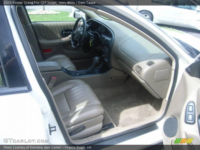 Ivory White / Dark Taupe 2003 Pontiac Grand Prix GTP Sedan