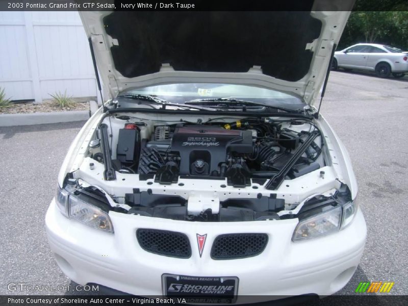 Ivory White / Dark Taupe 2003 Pontiac Grand Prix GTP Sedan