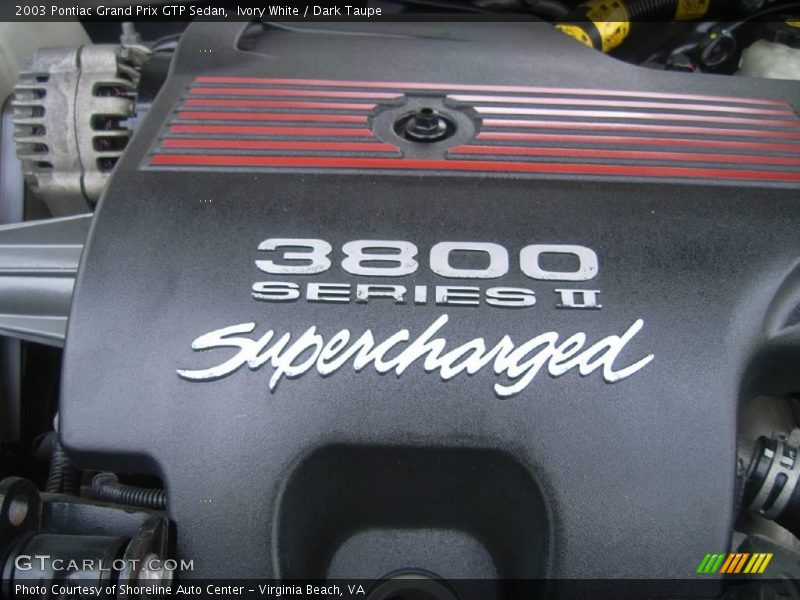 Ivory White / Dark Taupe 2003 Pontiac Grand Prix GTP Sedan
