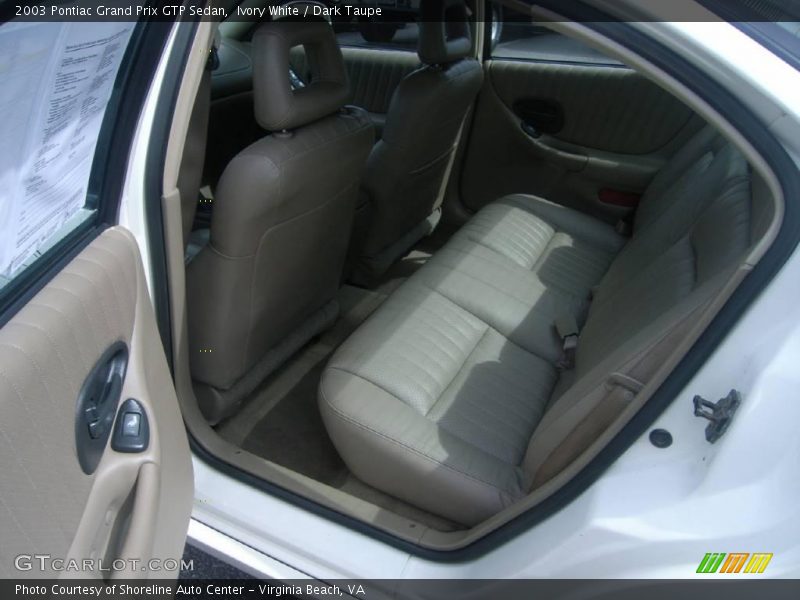 Ivory White / Dark Taupe 2003 Pontiac Grand Prix GTP Sedan