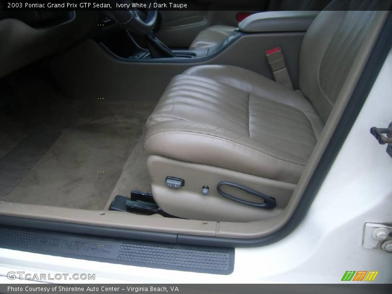 Ivory White / Dark Taupe 2003 Pontiac Grand Prix GTP Sedan