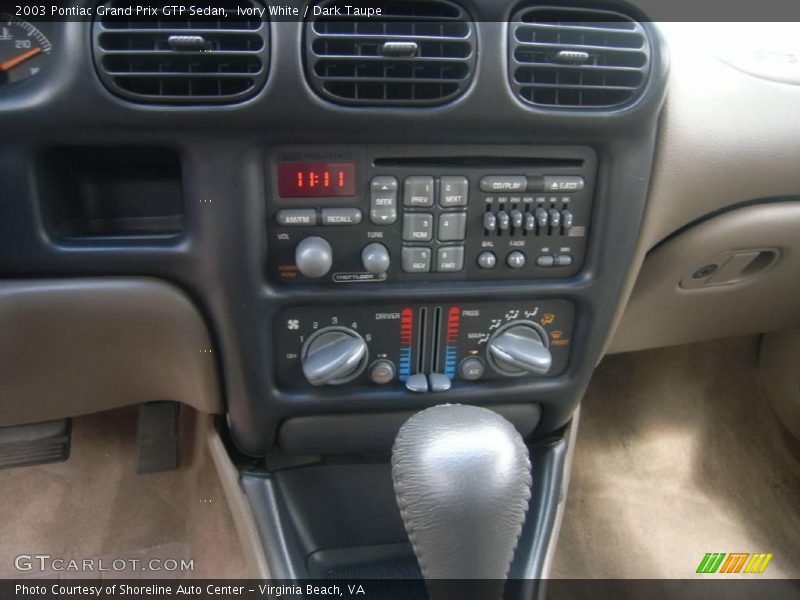 Ivory White / Dark Taupe 2003 Pontiac Grand Prix GTP Sedan