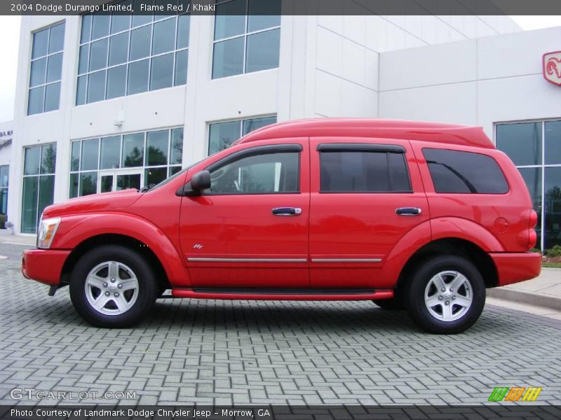Flame Red / Khaki 2004 Dodge Durango Limited