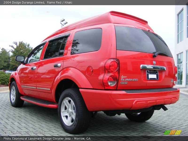 Flame Red / Khaki 2004 Dodge Durango Limited