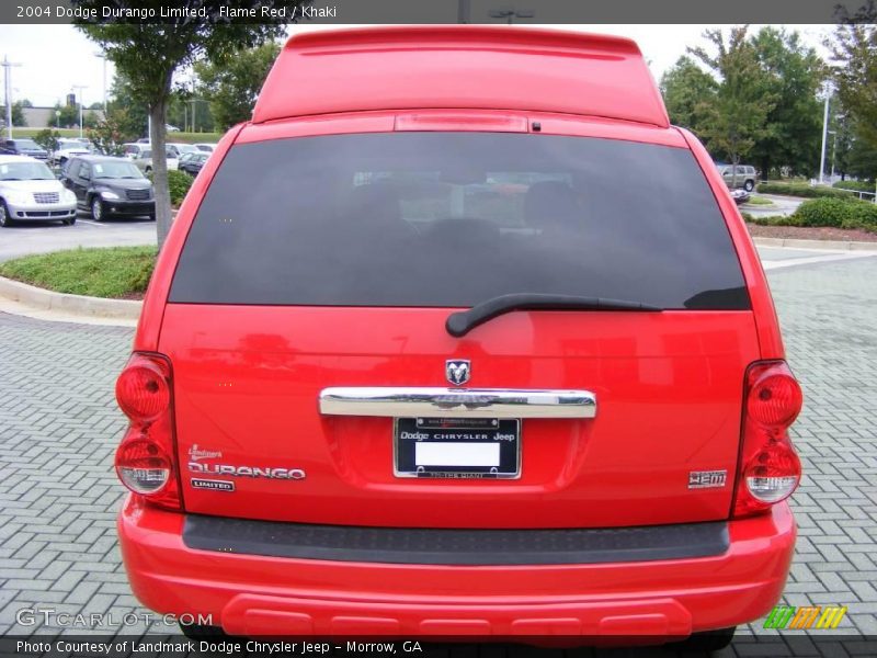 Flame Red / Khaki 2004 Dodge Durango Limited