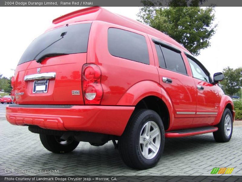 Flame Red / Khaki 2004 Dodge Durango Limited