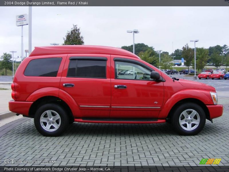 Flame Red / Khaki 2004 Dodge Durango Limited