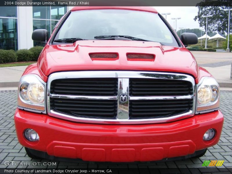 Flame Red / Khaki 2004 Dodge Durango Limited