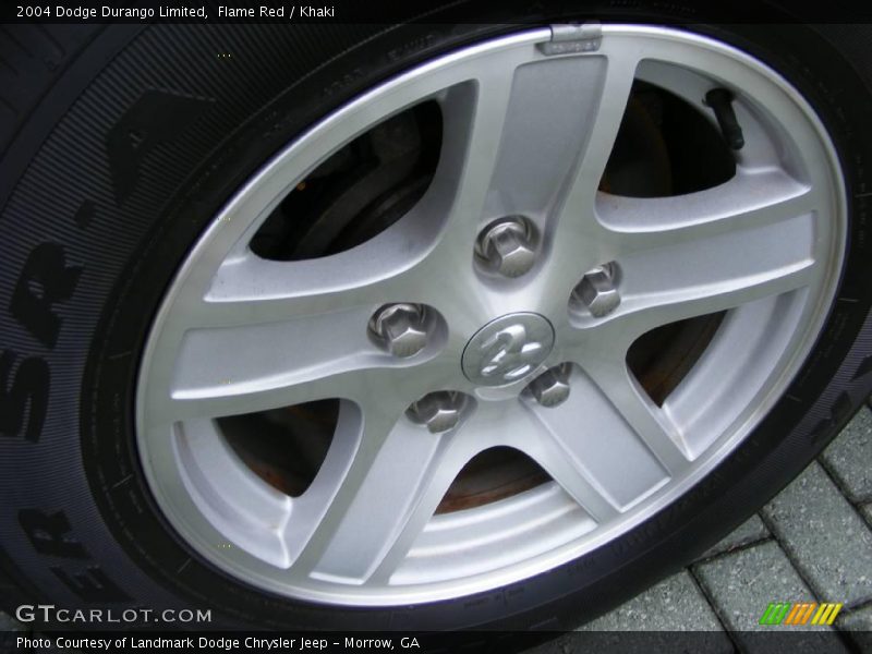 Flame Red / Khaki 2004 Dodge Durango Limited