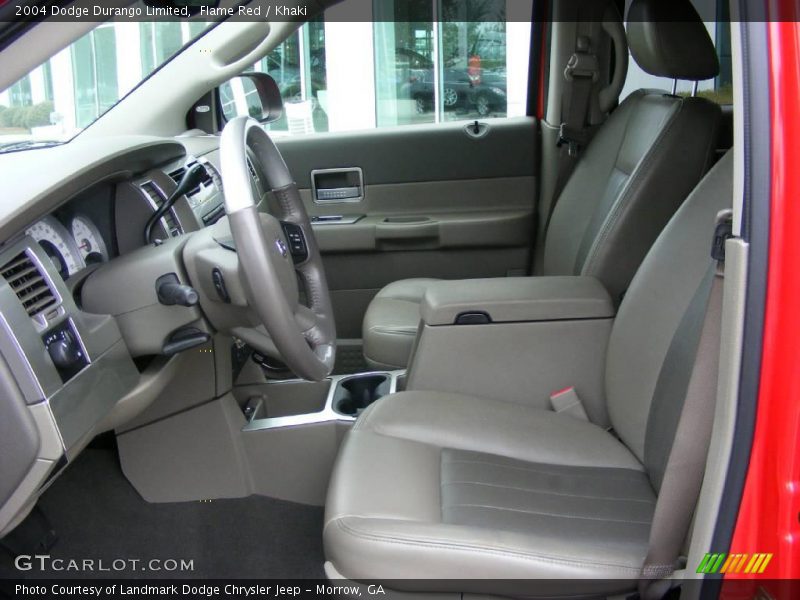 Flame Red / Khaki 2004 Dodge Durango Limited