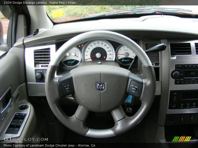 Flame Red / Khaki 2004 Dodge Durango Limited