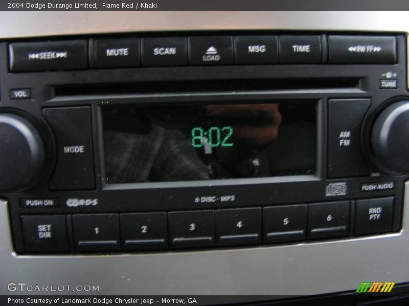 Flame Red / Khaki 2004 Dodge Durango Limited