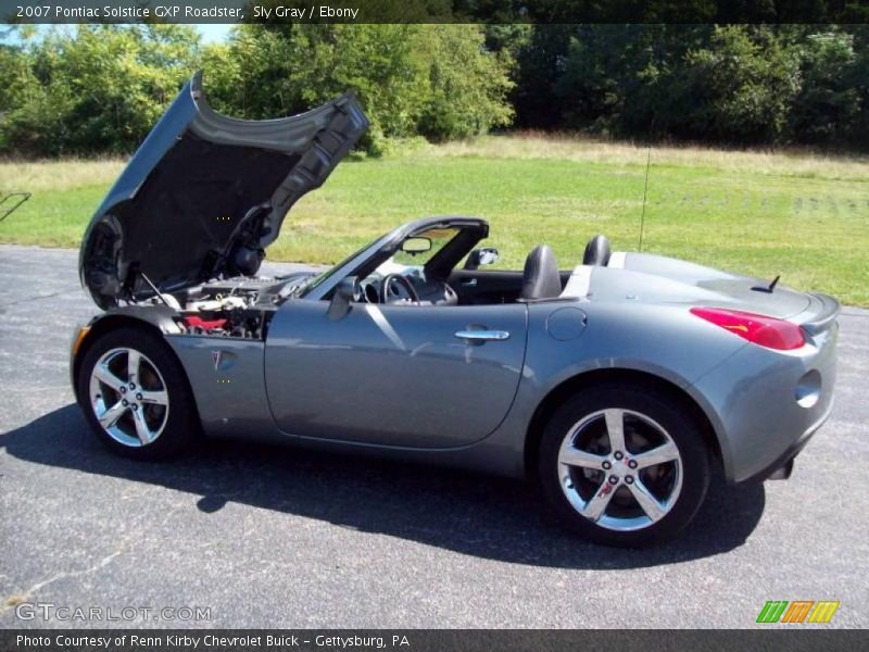 Sly Gray / Ebony 2007 Pontiac Solstice GXP Roadster