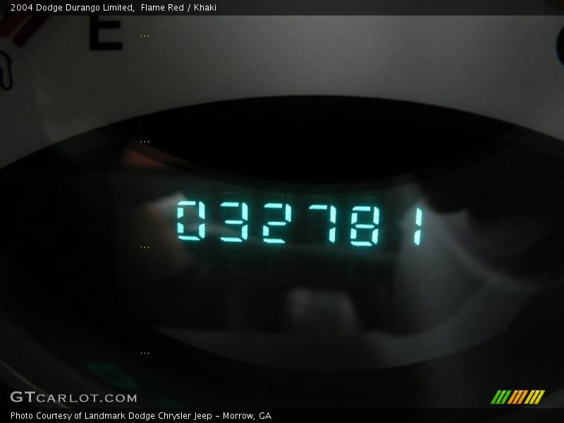 Flame Red / Khaki 2004 Dodge Durango Limited