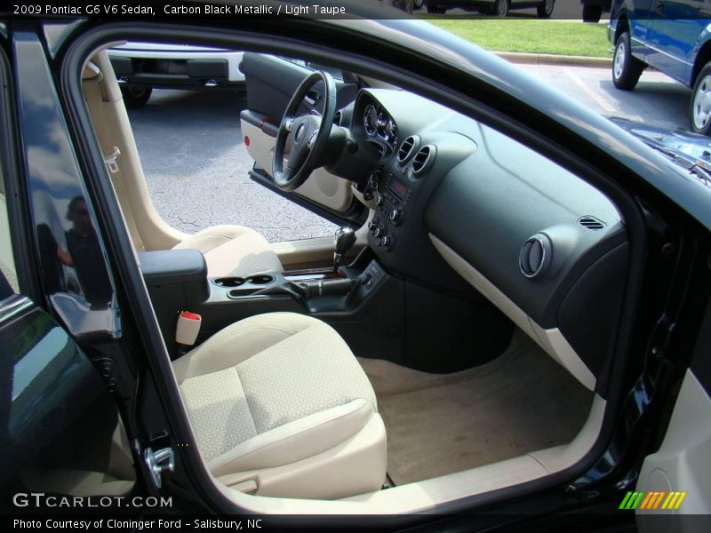 Carbon Black Metallic / Light Taupe 2009 Pontiac G6 V6 Sedan