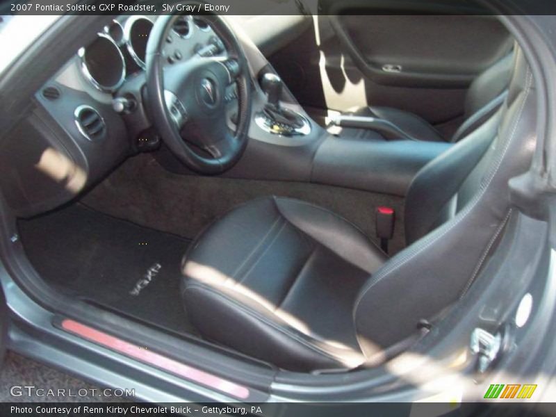 Sly Gray / Ebony 2007 Pontiac Solstice GXP Roadster