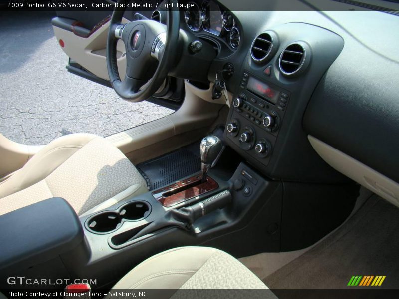 Carbon Black Metallic / Light Taupe 2009 Pontiac G6 V6 Sedan