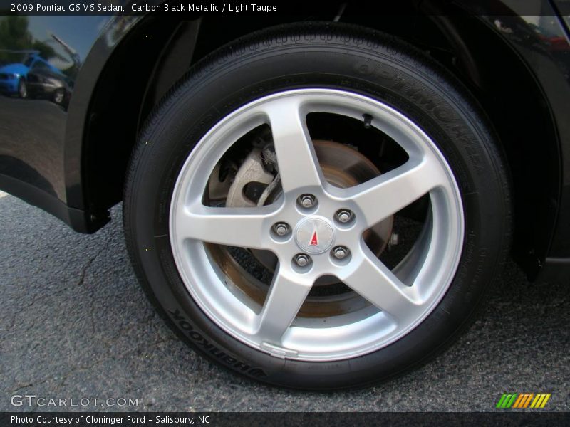 Carbon Black Metallic / Light Taupe 2009 Pontiac G6 V6 Sedan