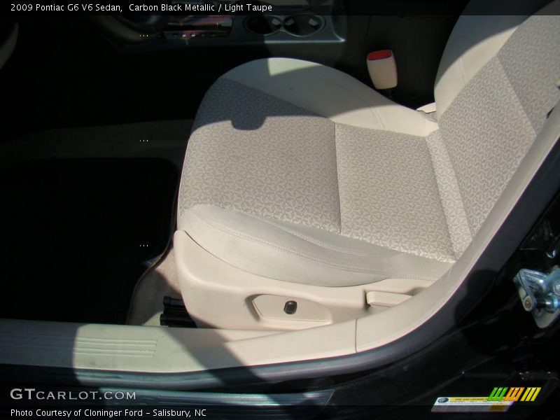 Carbon Black Metallic / Light Taupe 2009 Pontiac G6 V6 Sedan