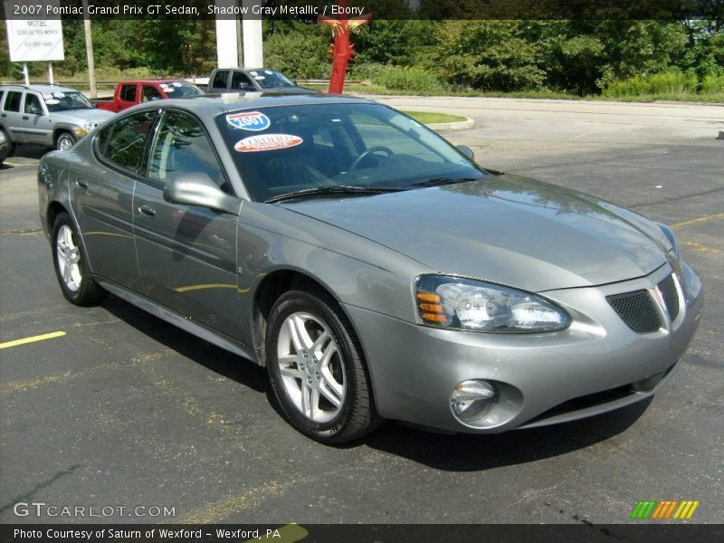 Shadow Gray Metallic / Ebony 2007 Pontiac Grand Prix GT Sedan
