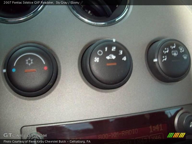 Sly Gray / Ebony 2007 Pontiac Solstice GXP Roadster
