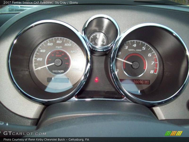 Sly Gray / Ebony 2007 Pontiac Solstice GXP Roadster