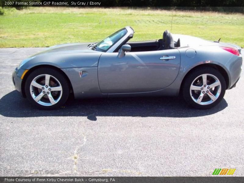 Sly Gray / Ebony 2007 Pontiac Solstice GXP Roadster