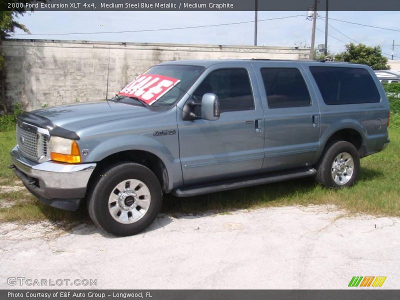 Medium Steel Blue Metallic / Medium Graphite 2000 Ford Excursion XLT 4x4