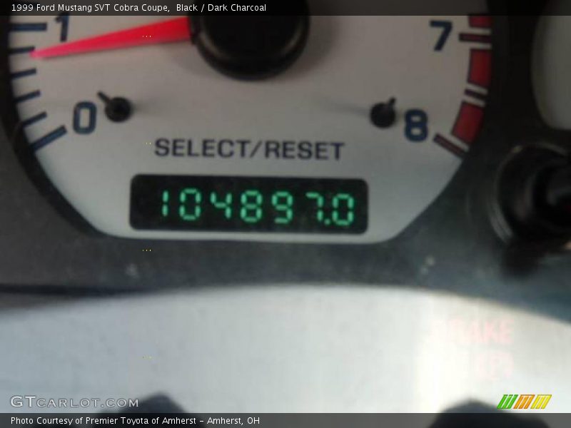 Black / Dark Charcoal 1999 Ford Mustang SVT Cobra Coupe
