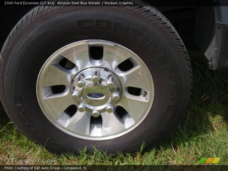 Medium Steel Blue Metallic / Medium Graphite 2000 Ford Excursion XLT 4x4