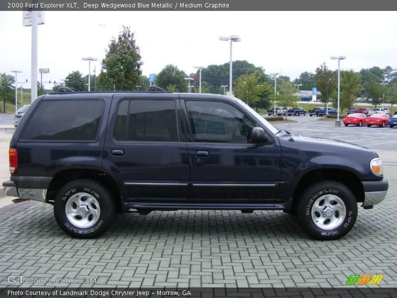 Deep Wedgewood Blue Metallic / Medium Graphite 2000 Ford Explorer XLT