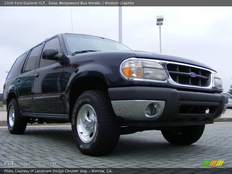 Deep Wedgewood Blue Metallic / Medium Graphite 2000 Ford Explorer XLT