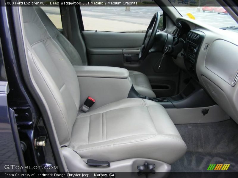 Deep Wedgewood Blue Metallic / Medium Graphite 2000 Ford Explorer XLT