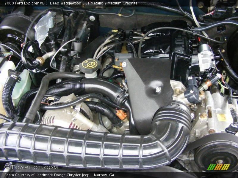 Deep Wedgewood Blue Metallic / Medium Graphite 2000 Ford Explorer XLT