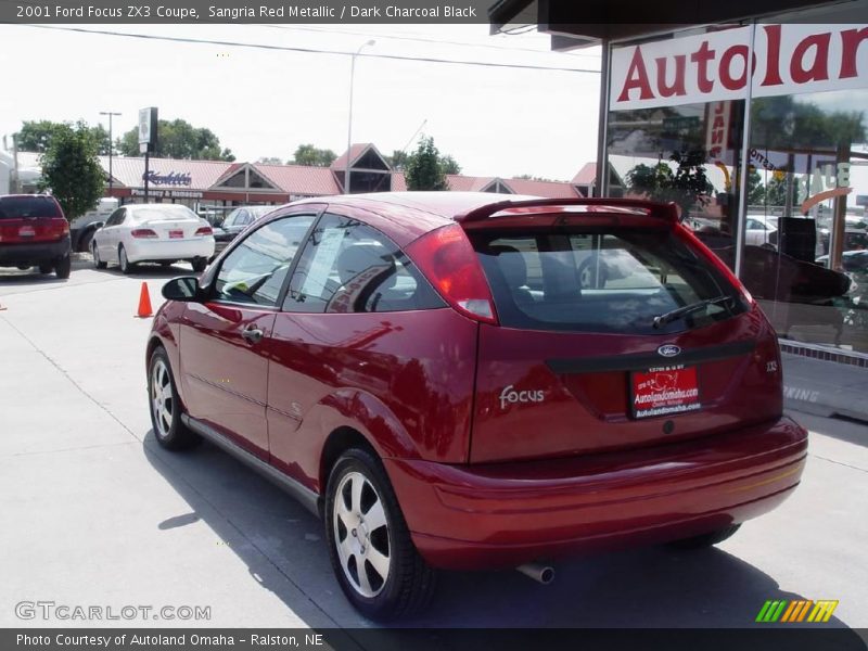 Sangria Red Metallic / Dark Charcoal Black 2001 Ford Focus ZX3 Coupe