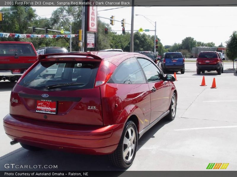 Sangria Red Metallic / Dark Charcoal Black 2001 Ford Focus ZX3 Coupe