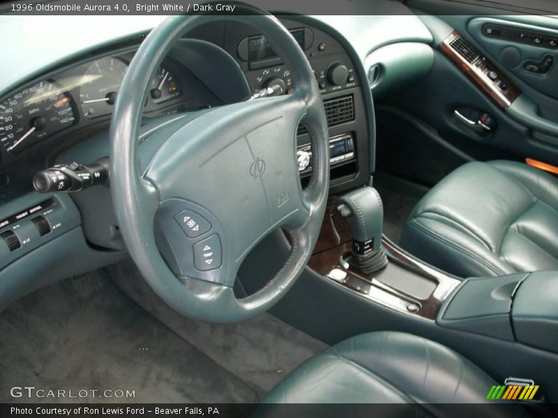 Bright White / Dark Gray 1996 Oldsmobile Aurora 4.0
