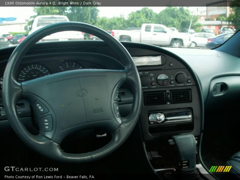 Bright White / Dark Gray 1996 Oldsmobile Aurora 4.0